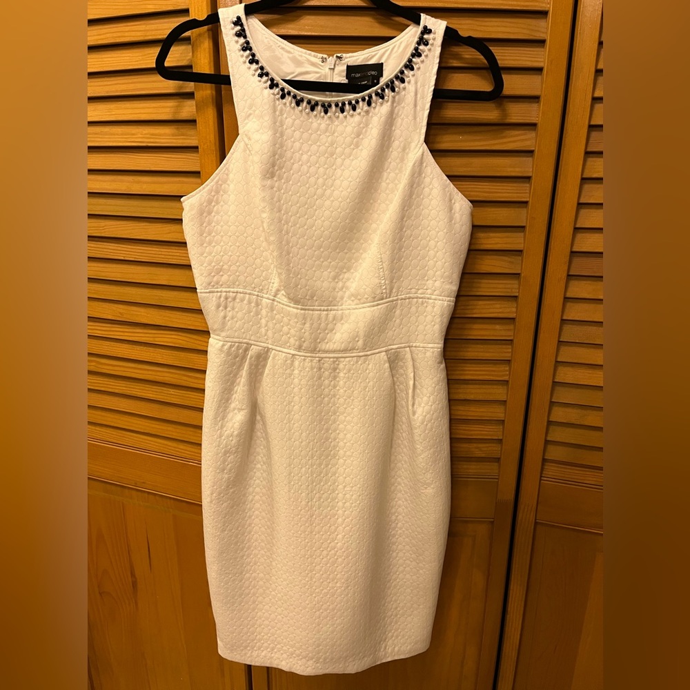 Beautiful white and black dress with beads